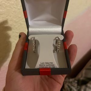 JCPENNY STERLING SILVER HOOPS